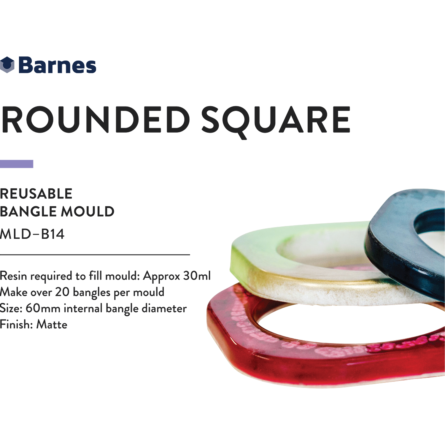 Rounded Square Bangle Mould