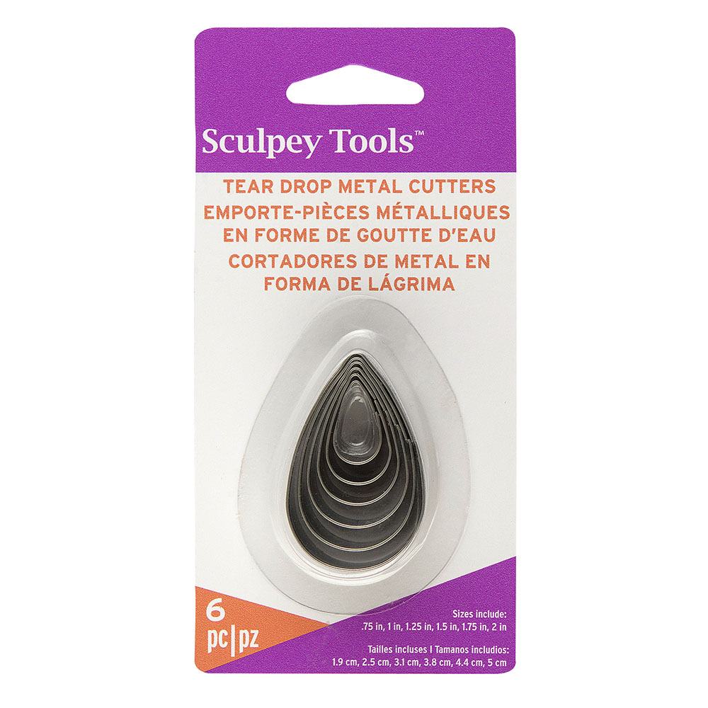 Sculpey Tear Drop Cutter  6pc